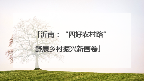 沂南：“四好农村路”舒展乡村振兴新画卷