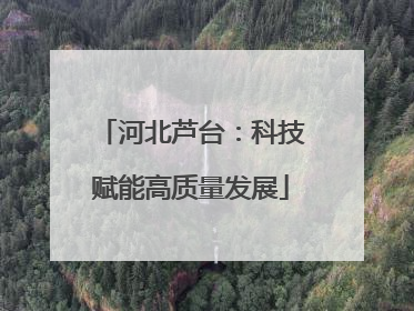 河北芦台：科技赋能高质量发展