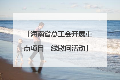海南省总工会开展重点项目一线慰问活动