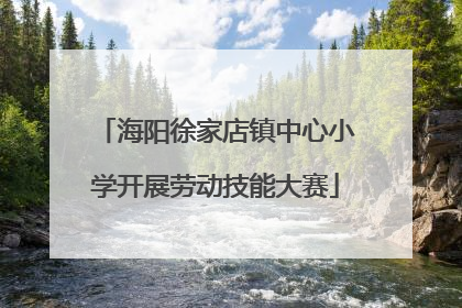 海阳徐家店镇中心小学开展劳动技能大赛