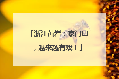 浙江黄岩：家门口，越来越有戏！
