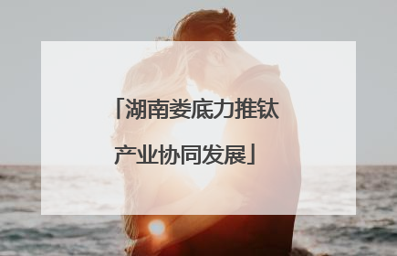 湖南娄底力推钛产业协同发展