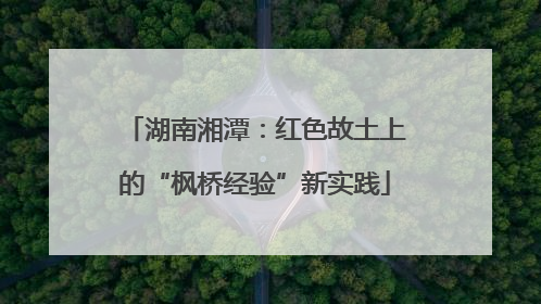 湖南湘潭：红色故土上的“枫桥经验”新实践