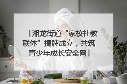 湘龙街道“家校社教联体”揭牌成立，共筑青少年成长安全网