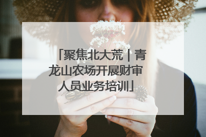 聚焦北大荒｜青龙山农场开展财审人员业务培训