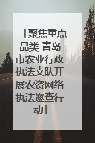 聚焦重点品类 青岛市农业行政执法支队开展农资网络执法巡查行动