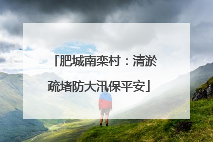 肥城南栾村：清淤疏堵防大汛保平安