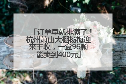 订单早就排满了！杭州萧山大棚杨梅迎来丰收，一盒96颗能卖到400元