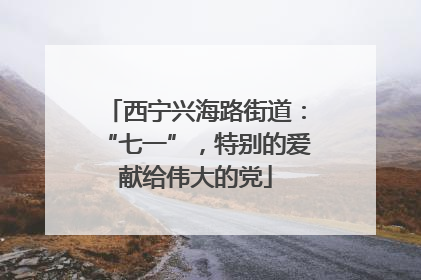 西宁兴海路街道：“七一”，特别的爱献给伟大的党