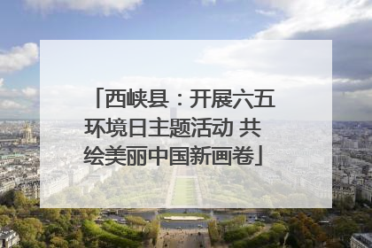 西峡县：开展六五环境日主题活动 共绘美丽中国新画卷