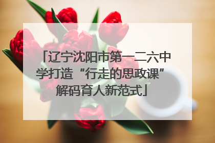 辽宁沈阳市第一二六中学打造“行走的思政课” 解码育人新范式