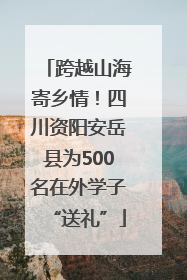 跨越山海寄乡情！四川资阳安岳县为500名在外学子“送礼”