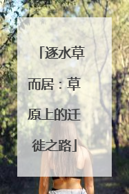 逐水草而居：草原上的迁徙之路