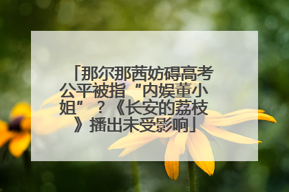 那尔那茜妨碍高考公平被指“内娱董小姐”？《长安的荔枝》播出未受影响