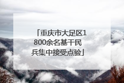 重庆市大足区1800余名基干民兵集中接受点验