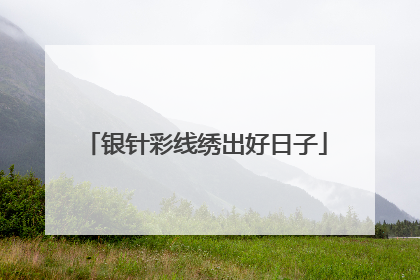 银针彩线绣出好日子
