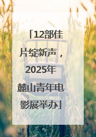 12部佳片绽新声，2025年麓山青年电影展举办