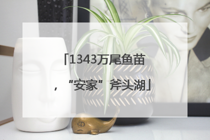 1343万尾鱼苗，“安家”斧头湖