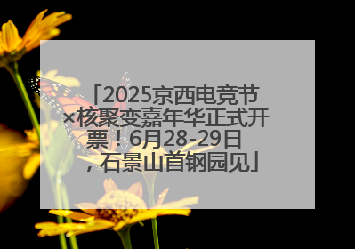 2025京西电竞节×核聚变嘉年华正式开票！6月28-29日，石景山首钢园见