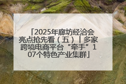 2025年廊坊经洽会亮点抢先看（五）丨多家跨境电商平台“牵手”107个特色产业集群