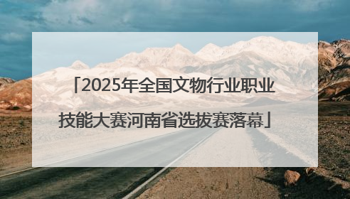 2025年全国文物行业职业技能大赛河南省选拔赛落幕