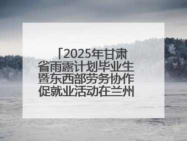 2025年甘肃省雨露计划毕业生暨东西部劳务协作促就业活动在兰州新区举办