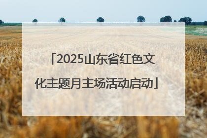 2025山东省红色文化主题月主场活动启动
