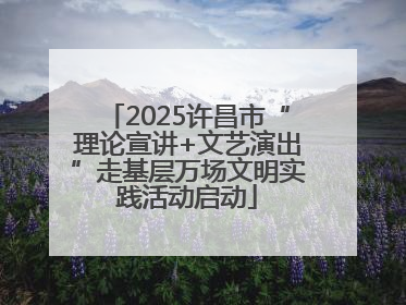 2025许昌市“理论宣讲+文艺演出”走基层万场文明实践活动启动