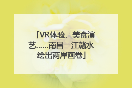 VR体验、美食演艺……南昌一江赣水绘出两岸画卷